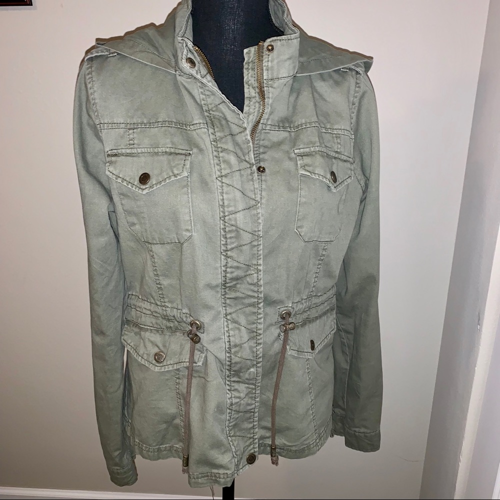 Olive green light weight jacket